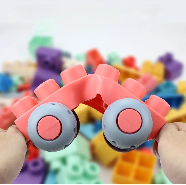 Мягкий силиконовый конструктор для детей Soft rubber building blocks 80 шт Киев - изображение 4