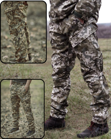 Військові зимові чоловічі штани мультикам Soft Shell на флісі тактичні зимові штани усі розміри WAR Львів