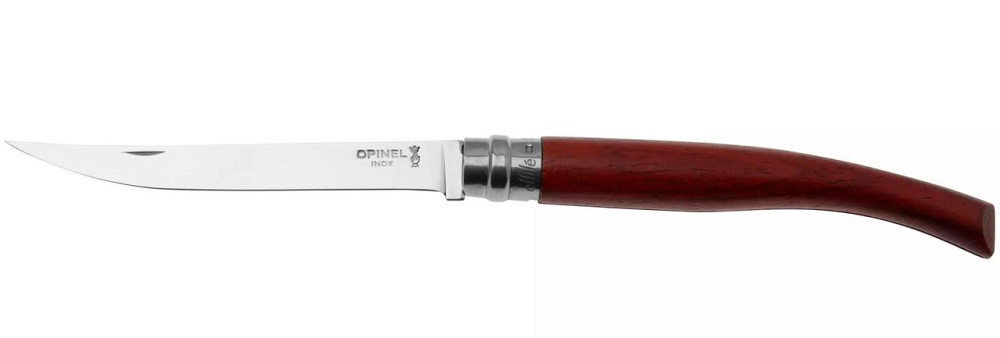 Кухонний ніж філейний Opinel No.12 «Slim Padauk» (002556) Нержавіюча сталь Нововолинськ - фото 2