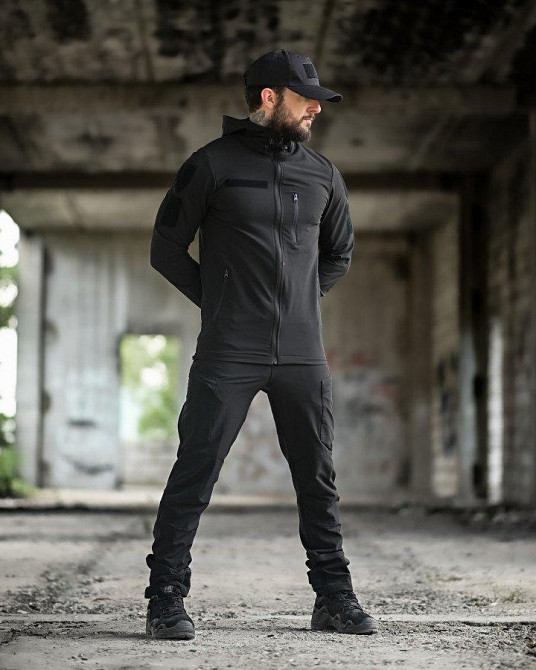 Эластичная тактический костюм agony черный НП4880 Одесса - изображение 2