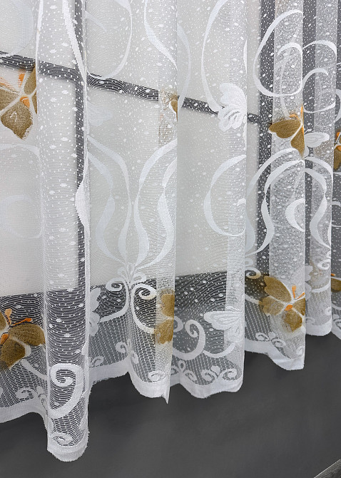 Тюль жакард VR-Textil № 1884т Арка на кухню колір білий 300х150 см (53-0086) Київ - фото 6