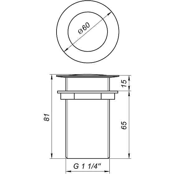 Донный клапан Globus Lux HG-053B (Click-clack) (000020799) Киев