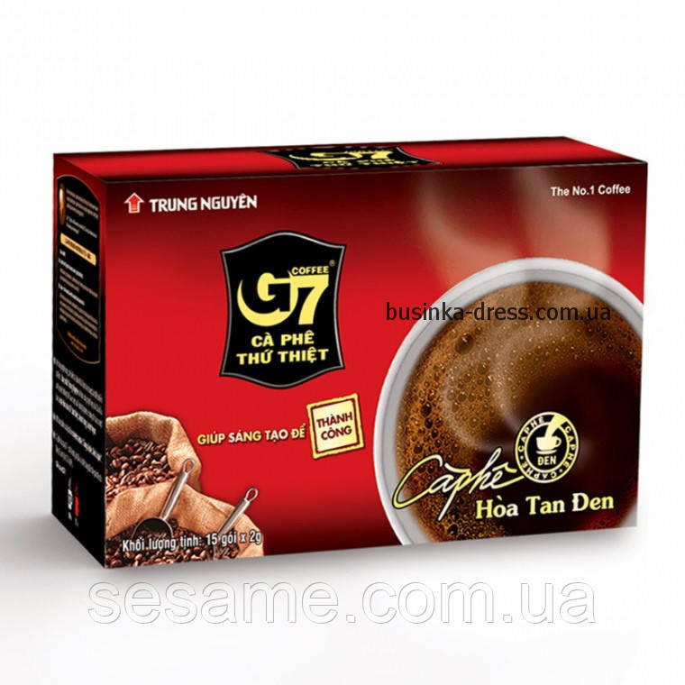 Вьетнамский черный растворимый кофе G7 Trung Nguen Coffee Харьков - изображение 1