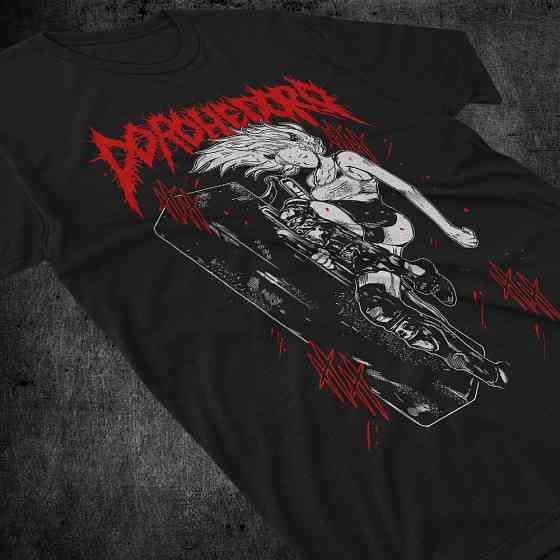 Футболка для хлопчика з аніме принтом Дорохедоро Дорохедоро Меркх Схін оверсайз (зріст від 165 до 180) Чорний AnimeJ1193m Дніпро