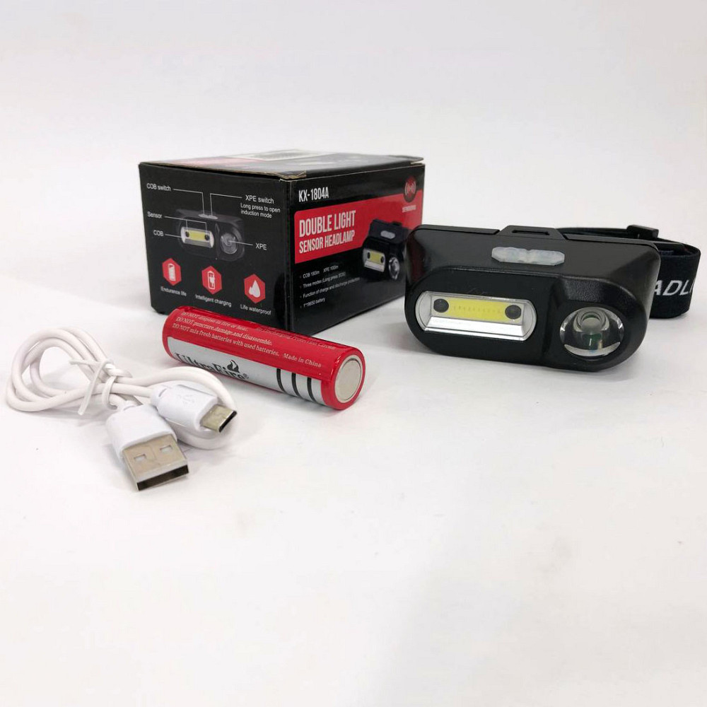 Ліхтар на лоб потужний Bailong BL-1801A, Ліхтар для рятувальників на голову, Ліхтарик налобник PX-24 Львів - фото 12