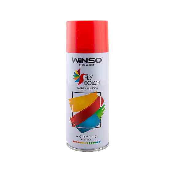 Краска акриловая Winso Spray 450мл красный (SIGNAL RED/RAL3001) Киев