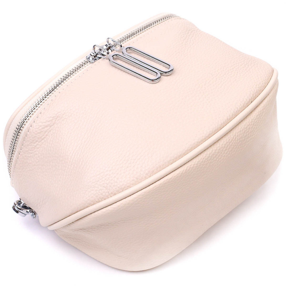 Современная женская сумка через плечо из натуральной кожи 22115 Vintage Белая Киев - изображение 5