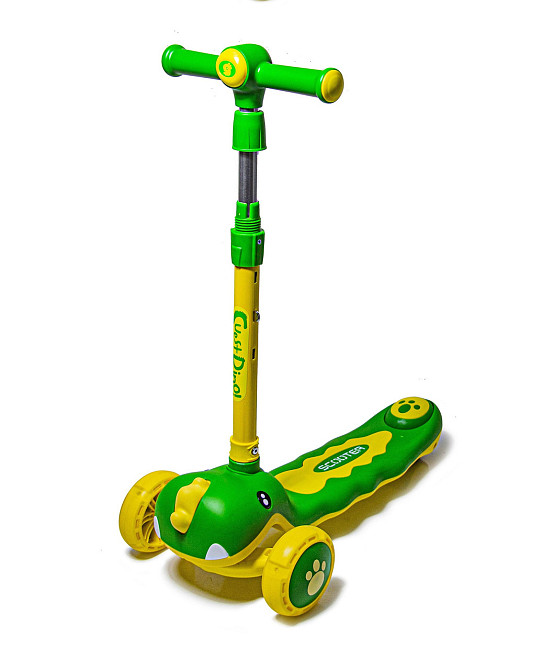 Триколісний самокат-біговець з бортиком Dinosaur 5 в 1. Зелений. Для дітей від 1 року. З музикою та по Одеса - фото 3