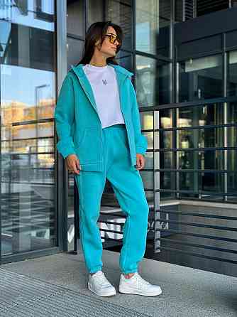 Женский теплый костюм на флисе Голубой 42/44 Харьков