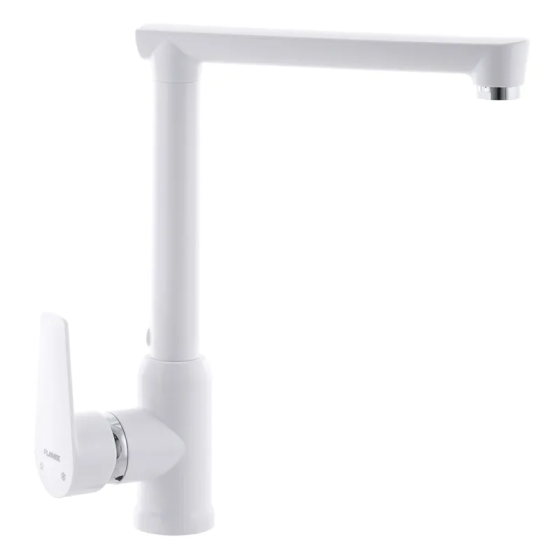 Кухонний змішувач Plamix Mario-017 White без підводки PM0557 Харків