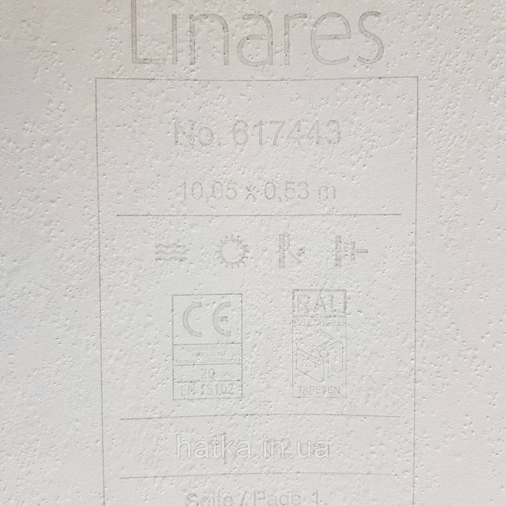 Шпалери вінілові на флізелін Rasch Linares 0.53х10 папороть листя зелені бірюзові на білому 617443 Київ - фото 5