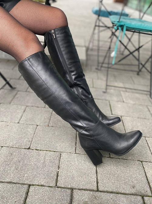 Nivelle Чоботи жіночі NIVELLE 1111 чорні (весна-осінь, шкіра натуральна) (6076) Коломия - фото 2