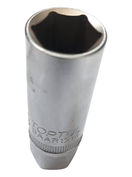 Головка свічкова з гумовим кільцем 16мм 3/8" BAAR-1216 Toptul Винница - изображение 1