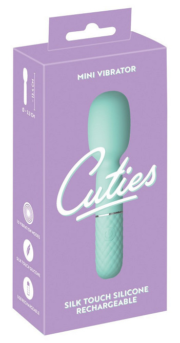 Бархатистый силиконовый мини-вибратор с 10 универсальными режимами Cuties Sex Aura Киев - изображение 1