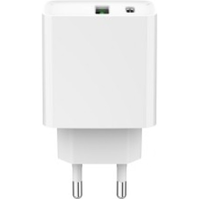 Зарядний пристрій Gembird USB-A + Type-C (PD20W + QC3.0 18W) white (TA-UC-PDQC20-01-W) Вінниця - фото 2