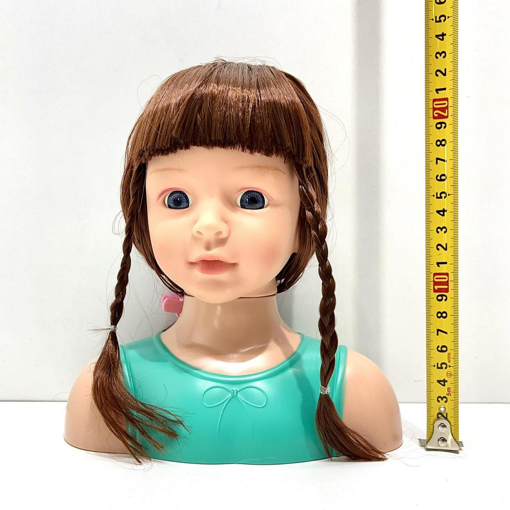 Лялька-манекен для дівчинки Голова для зачісок з аксесуарами бігуді гумки гребінця (YM25-2B-С) Чернігів - фото 8