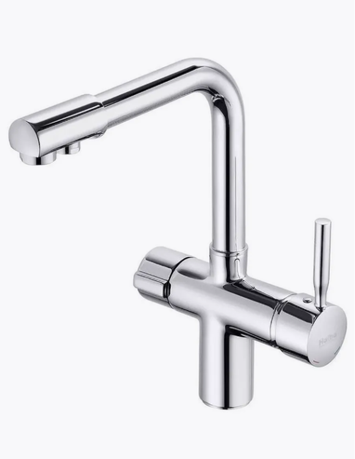 Змішувач для кухні (на мийку) Haiba HANS 021 з виходом для питної води латунь/хром (HB0816) Чернівці - фото 1