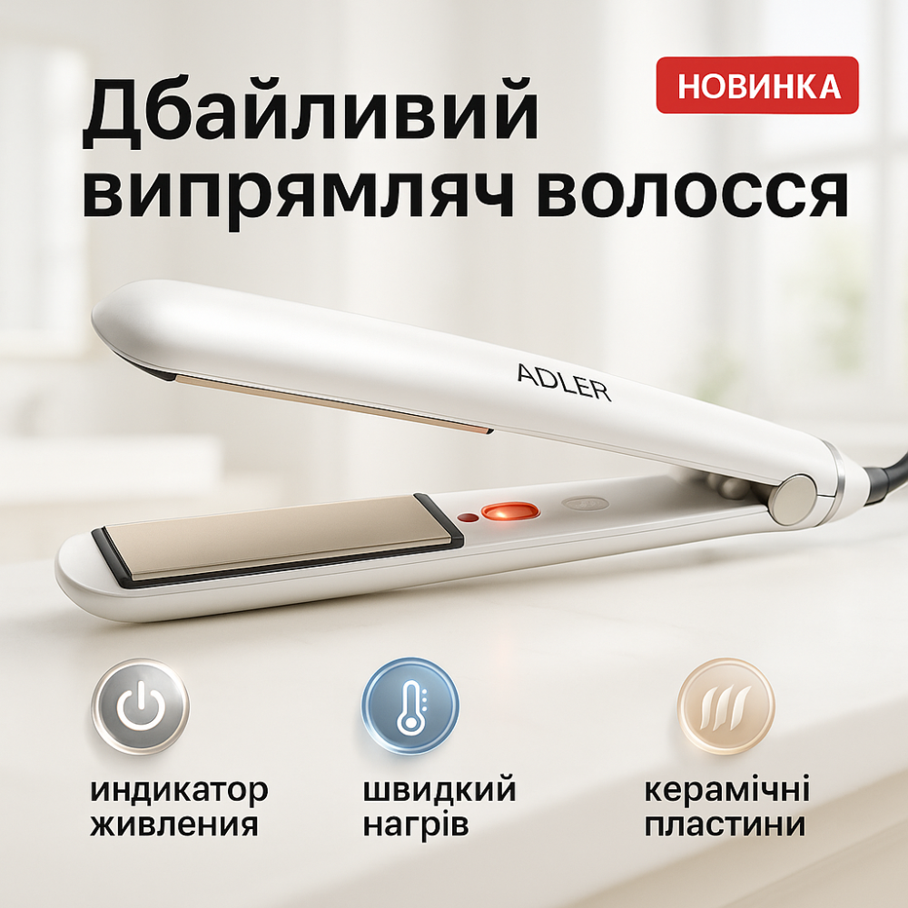 Утюжок выпрямитель плойка для укладки волос гофре ADLER, Утюжок плойка щетка для выпрямления волос LF-72 Львов - изображение 8