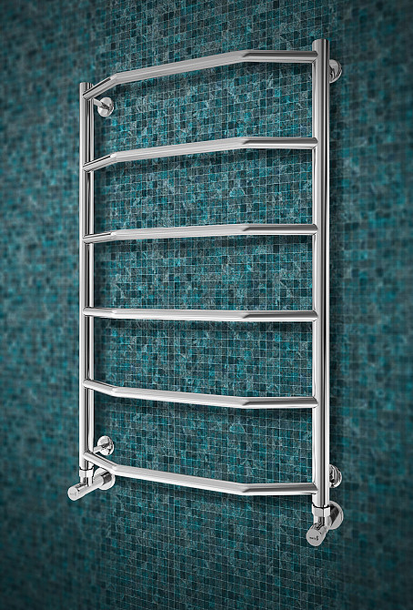 Водяной полотенцесушитель Mario INOX Трапеция 770х530/500 Киев - изображение 4