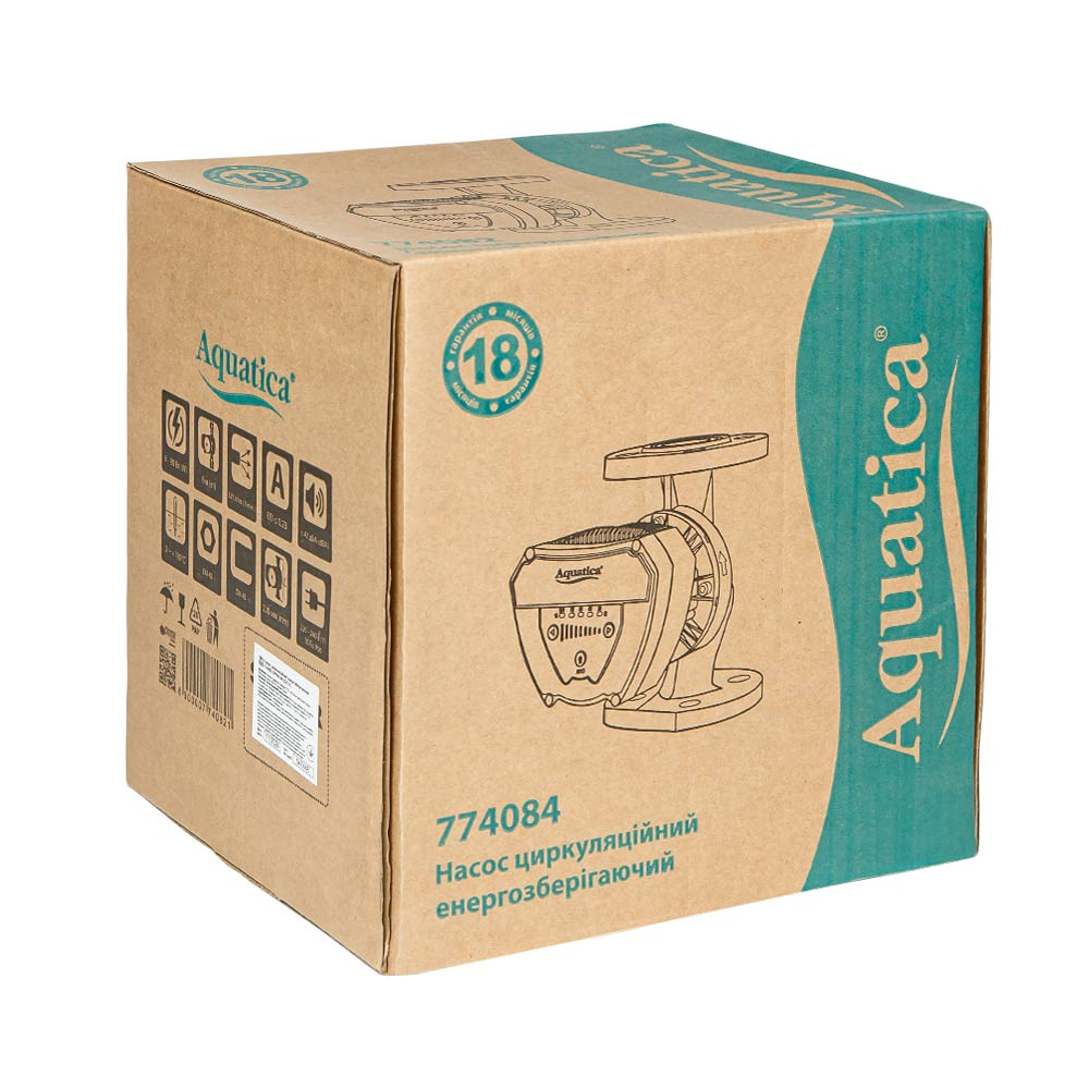 Aquatica Насос циркуляционный энергосберегающий фланц 8-130Вт Hmax 8м Qmax 133л/мин DN40 220мм Коломия - фото 2