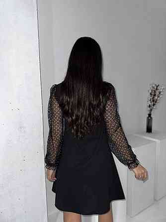 Жіноче романтичне вечірнє плаття, креп дайвінг, сітка флок із блискітками 46/48 Одеса