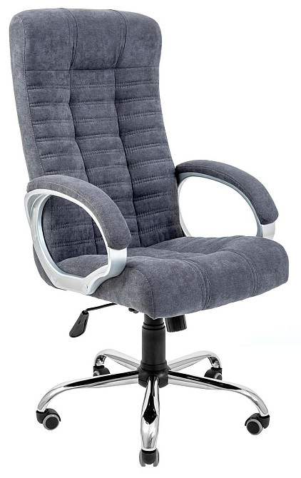 Офісне Крісло Керівника Richman Atlant Rosto 97 Хром М3 MultiBlock Сірий Київ - фото 1