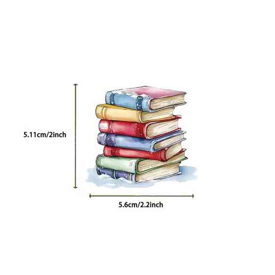 Набір зимових стікерів 50 шт — акварельні наліпки в затишному стилі Київ