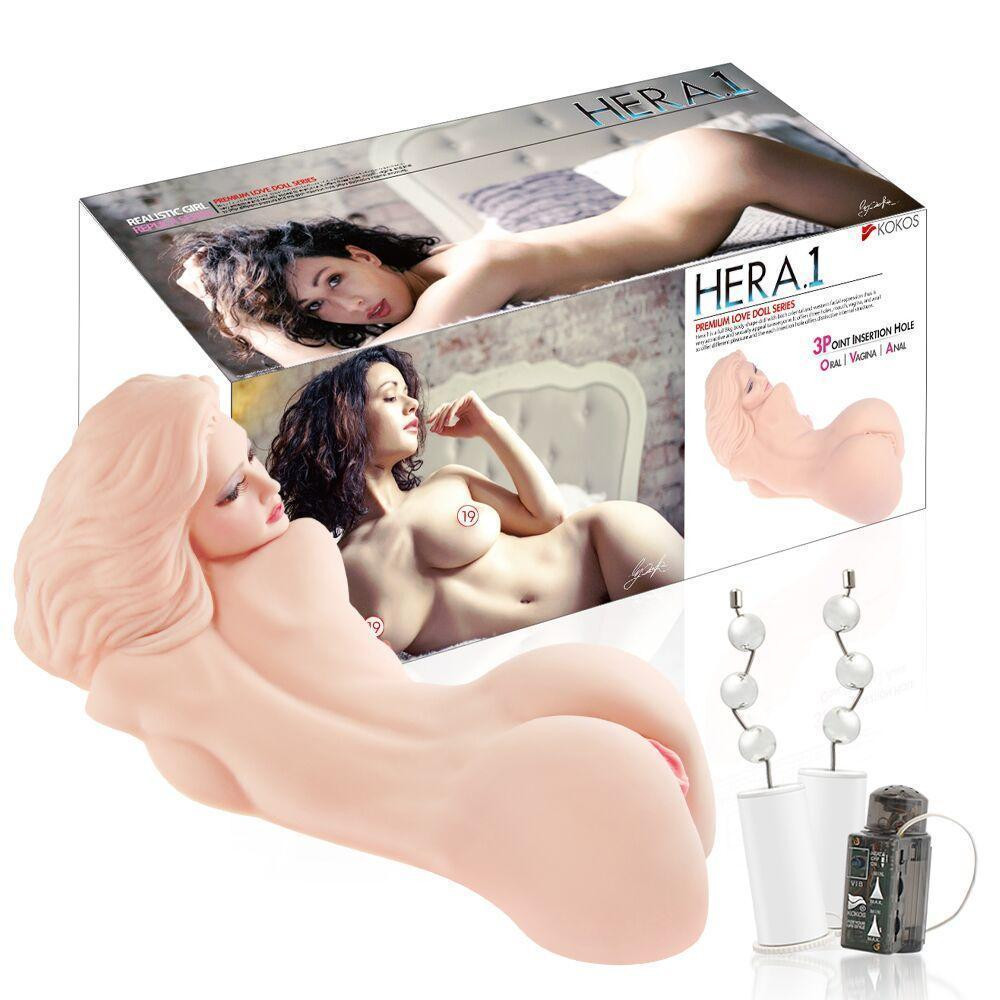 Мастурбатор Kokos Hera 1 2WayPlus з вібрацією й масажем Sex Aura Київ - фото 9