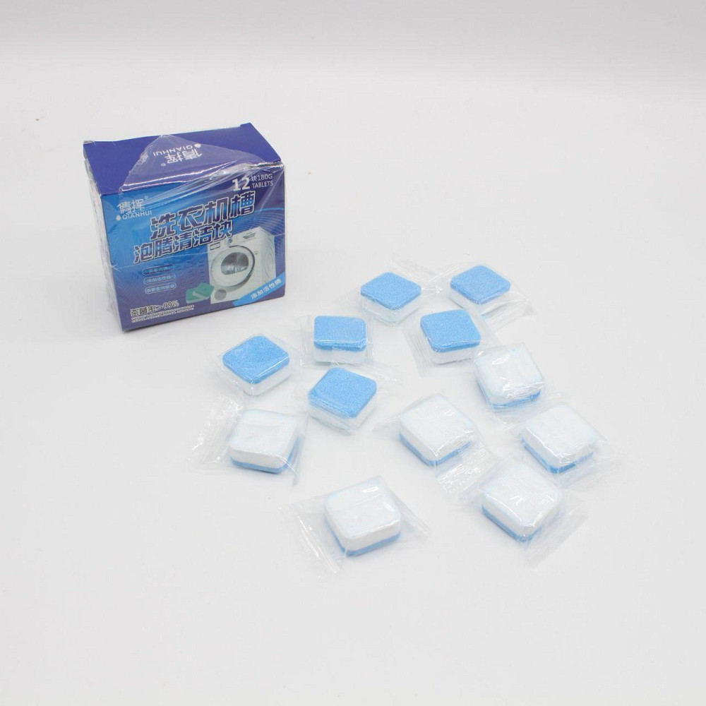 Таблетки для чищення пральних машин 12шт + Подарунок Антивібраційні підставки для пральної машинки 4шт Київ - фото 9