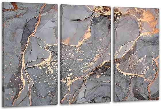 Модульная картина в гостиную / спальню Абстракція Art-615_3_А 70x130 см Киев