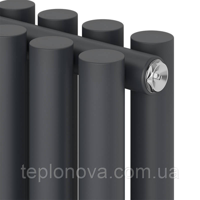 Дизайнерский радиатор 2000/413 (мм) антрацит IDEALE GLORIA (универсальное подключение) 12 7/2000/413 Черновцы - изображение 2