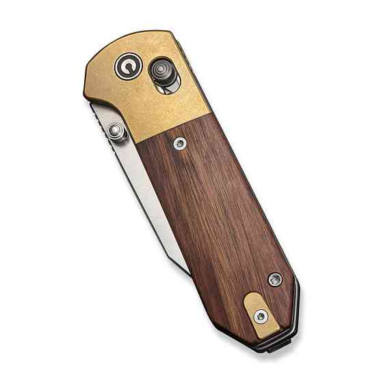 Нож складной карманный Civvi Yonder Clip Point (7.3 см) 14C28N / Wood and Brass натуральный Киев