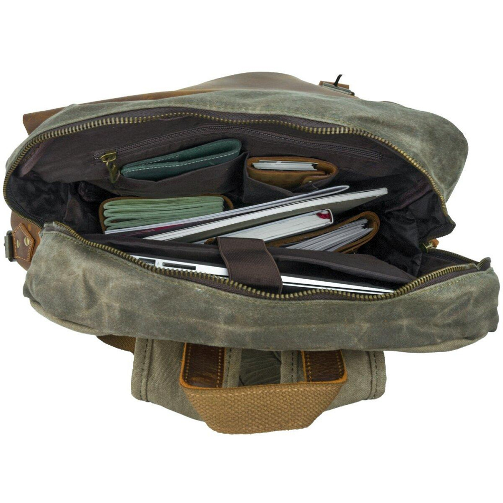 Туристический рюкзак canvas Vintage 20107 Болотный Киев - изображение 8