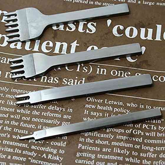 Набор ромбовидных пробойников для кожи, 4 шт. Киев