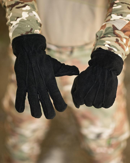 Рукавички флісові чорні ВТ6768 Одеса - фото 5