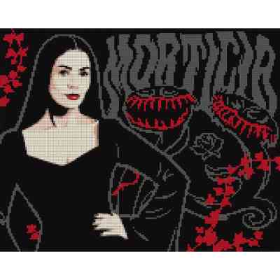 Картина по номерам Santi Wednesday Mysterious Morticia 40х50 см, алмазна мозаїка (955114) Винница