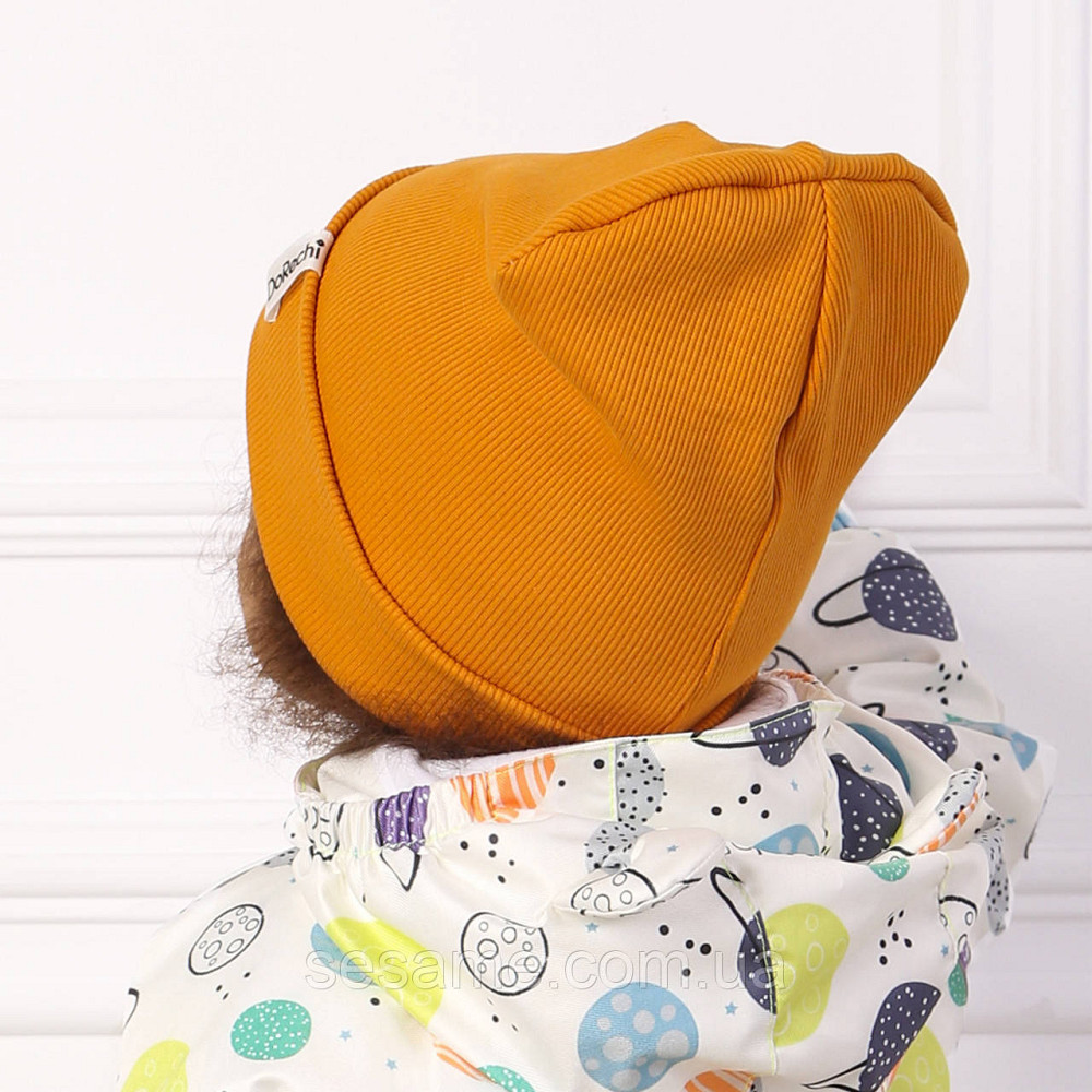 Дитяча Шапка Демісезонна Гірчиця 44-48 Харьков - изображение 2