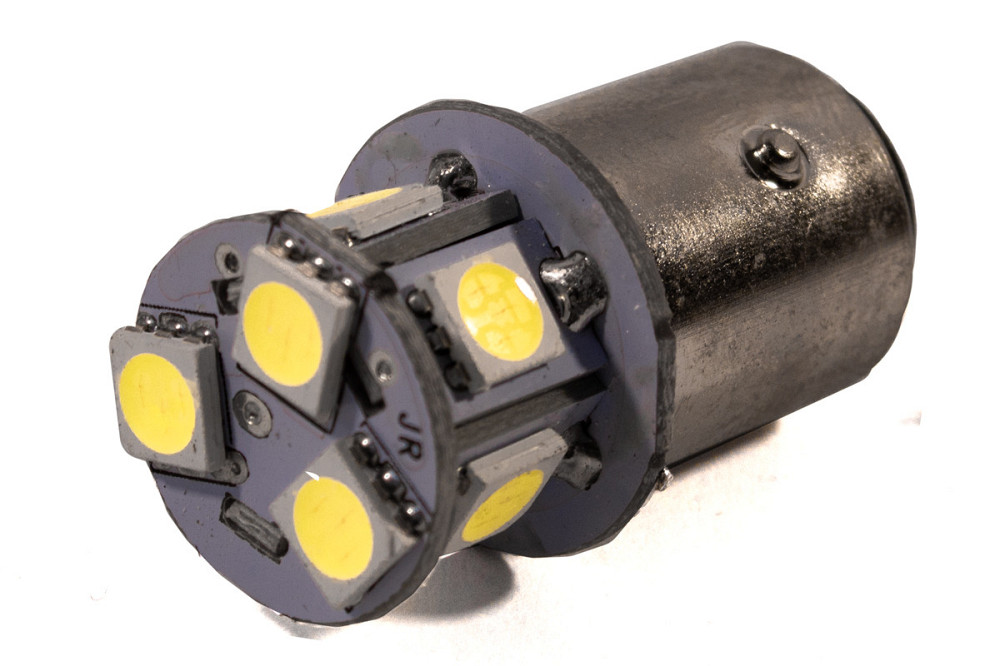 Світлодіодна лампа AllLight T25 8 діодів 5050 1156 BA15S 12V WHITE Харків - фото 1