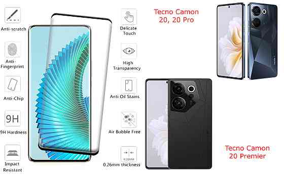 Захисне скло HyperGlass Pro для Tecno Camon 20, 20 Pro, 20 Premier – максимальна чутливість та захист Київ