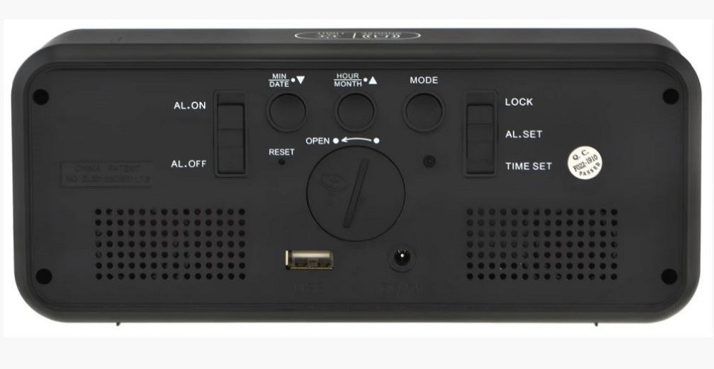 Годинники настільні DT-6508 7143 з зеленою підсвіткою Вінниця - фото 2