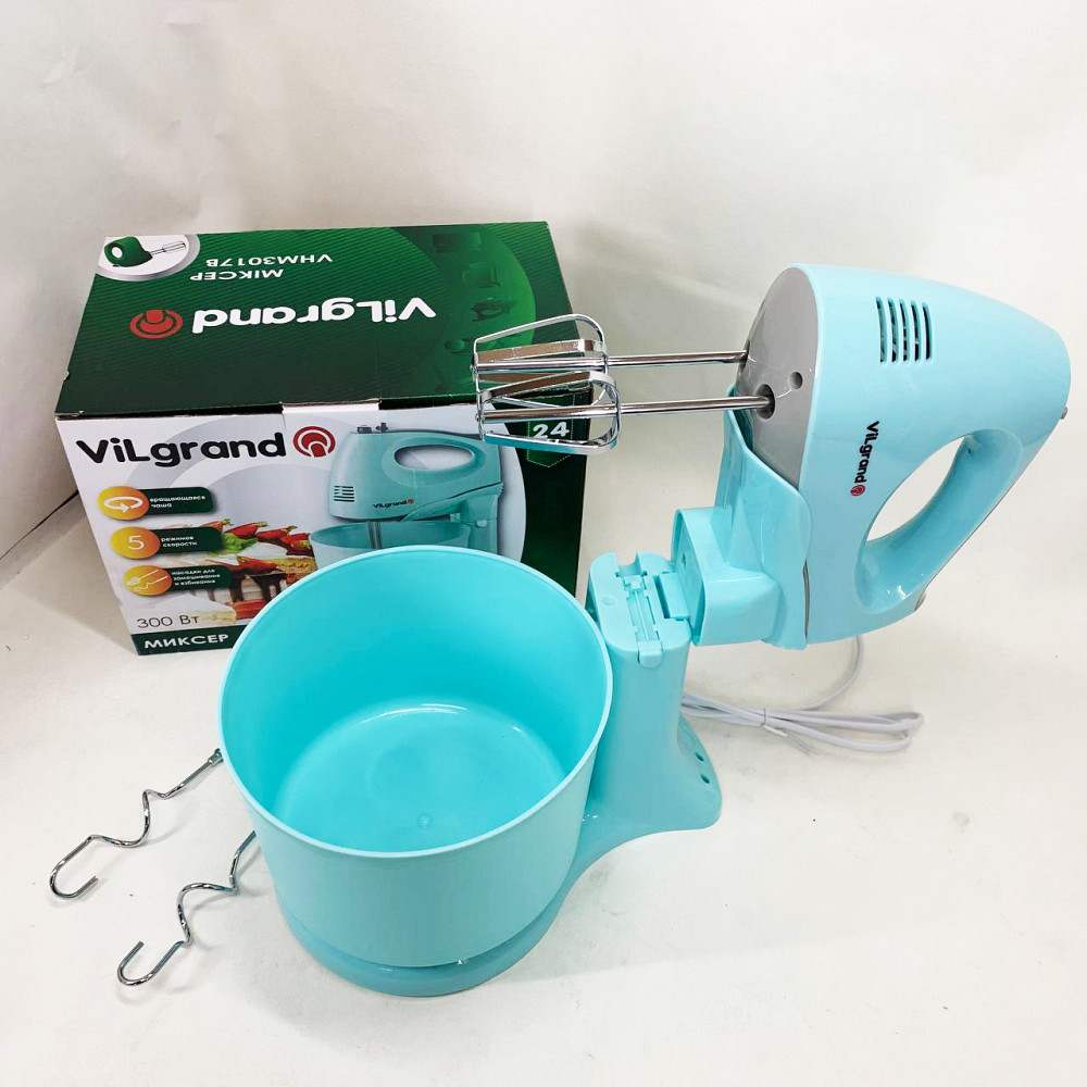 Миксер для кухонной работы ViLgrand VHM3017B 300 Вт, Миксер для смешивания соусов FT-36 Львов - изображение 2