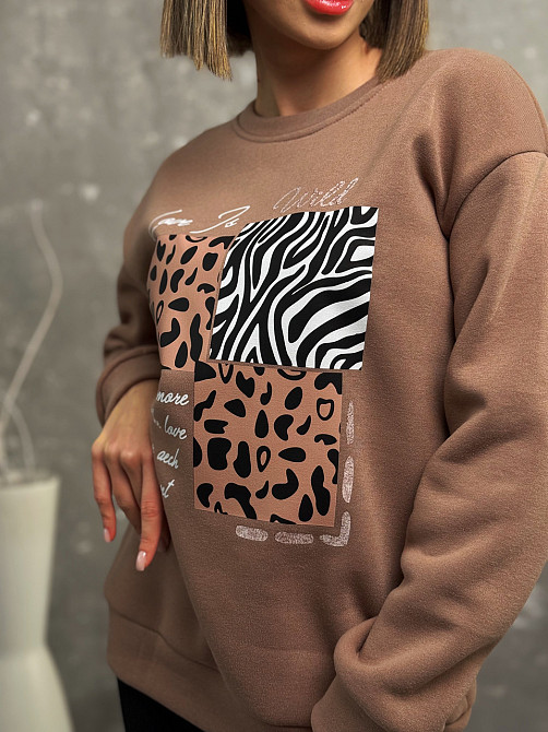 Теплий жіночий світшот "Savage" | Норма і батал Київ - фото 6