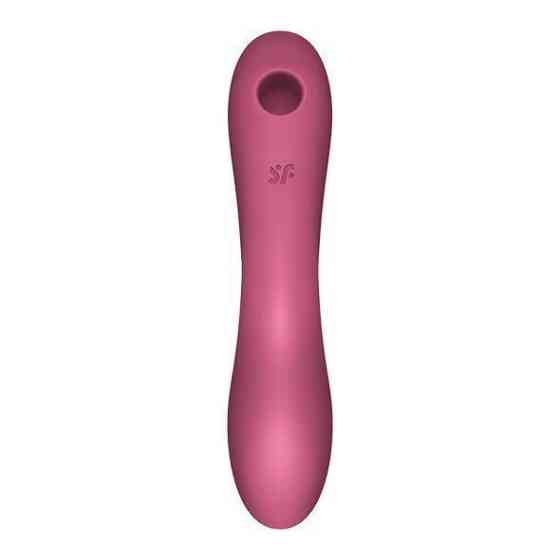 Вакуумный стимулятор с вибрацией Satisfyer Curvy Trinity 3 Red Sex Aura Киев