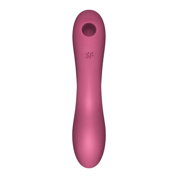 Вакуумный стимулятор с вибрацией Satisfyer Curvy Trinity 3 Red Sex Aura Киев - изображение 3