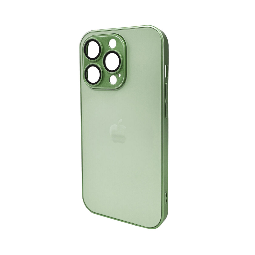 Чохол для смартфона AG Glass Matt Frame Color Logo for Apple iPhone 15 Pro Light Green Киев - изображение 1