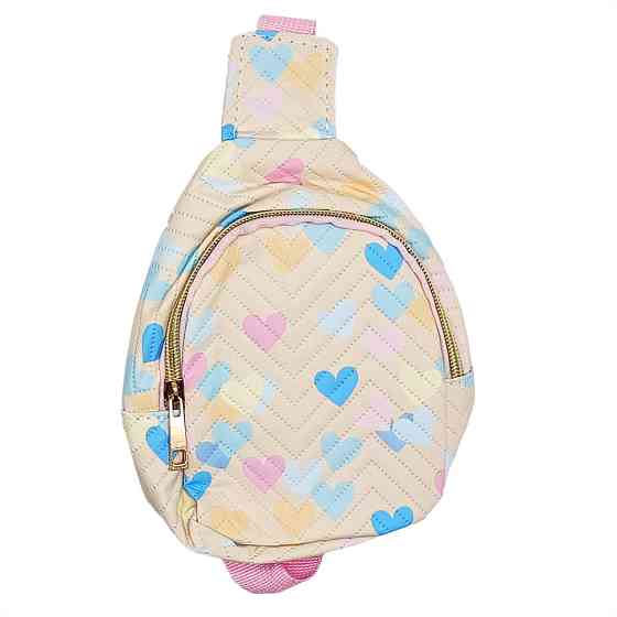 Дитяча сумочка "Сердечки" FG230705009 застібка-блискавка, 1 відділення Бежевий Вінниця