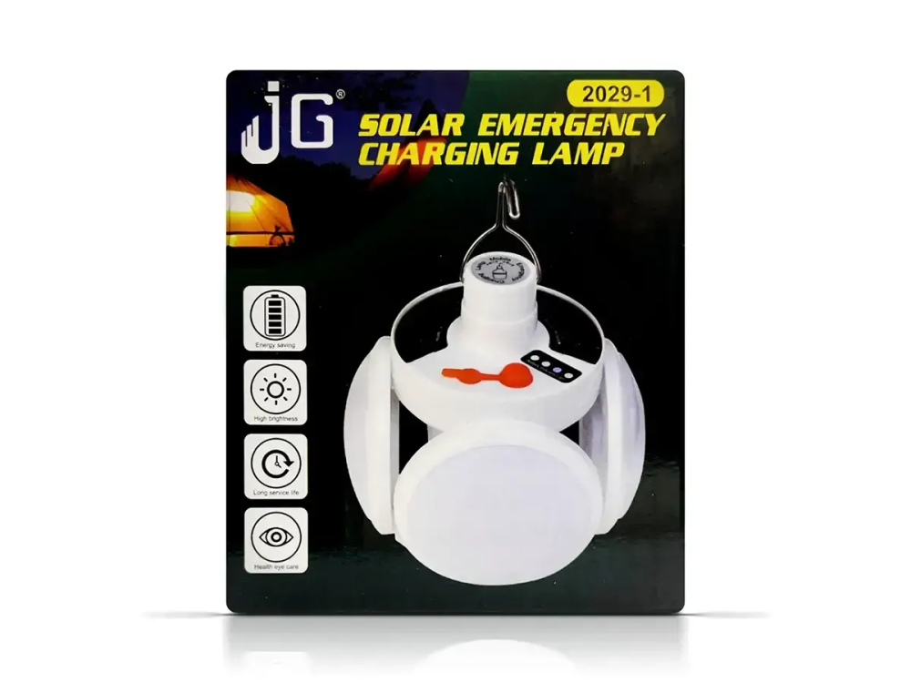 Світлодіодна лампа для кемпінгу Bailong BL-2029-1 USB, акумуляторна, 4 пелюстки, 3 режими, SOS Одеса - фото 1