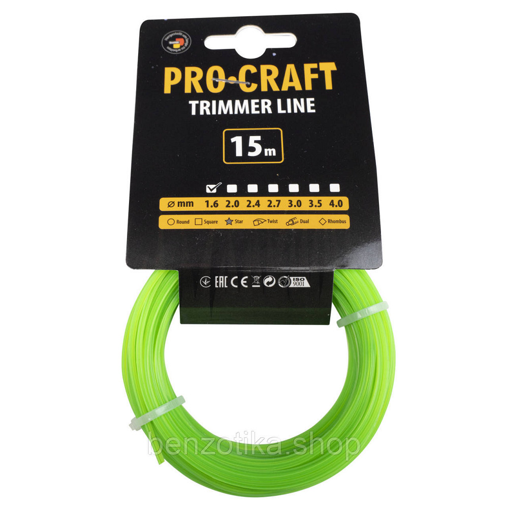 Волосінь зірка Procraft 1.6мм 15м Киев - изображение 1