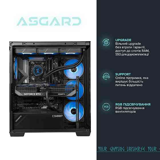 Персональний комп'ютер ASGARD Eagle (A98X3D.32.S20.57T.7379) ( 14448 ) Харків