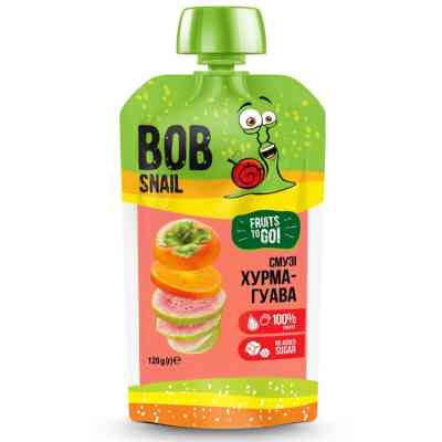 Дитяче пюре Bob Snail Равлик Боб Хурма-гуава 120 г (4820219343165) Вінниця